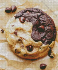 Peanut Butter Chocolate Swirl Cookies Diamond Painting