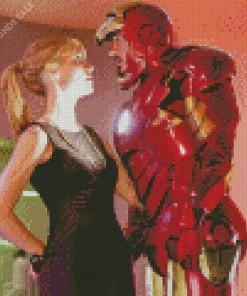 Pepper Potts And Iron Man Diamond Painting