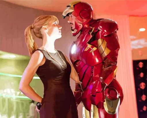 Pepper Potts And Iron Man Diamond Painting