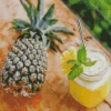 Pineapple Juice Diamond Painting