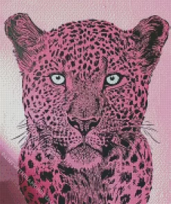 Pink Leopard Diamond Painting