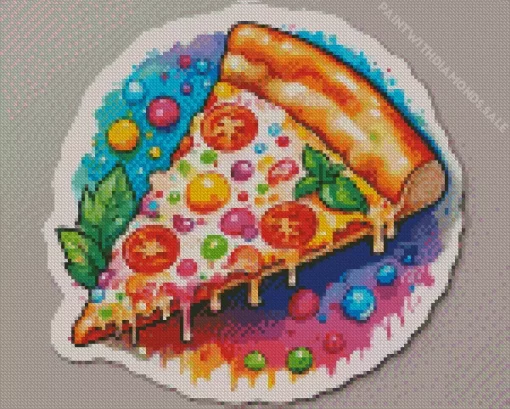 Pizza Art Diamond Painting