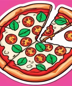 Pizza Pop Art Style Diamond Painting