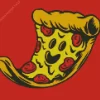 Pizza Slice Pop Art Diamond Painting