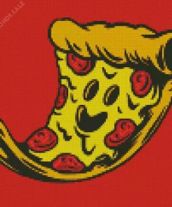 Pizza Slice Pop Art Diamond Painting