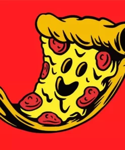 Pizza Slice Pop Art Diamond Painting