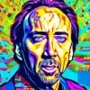 Pop Art Nicolas Cage Diamond Painting