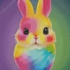 Rainbow Bunny Diamond Painting