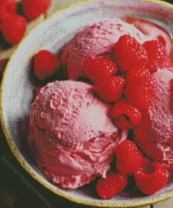 Raspberry Ice Cream Diamond Painting