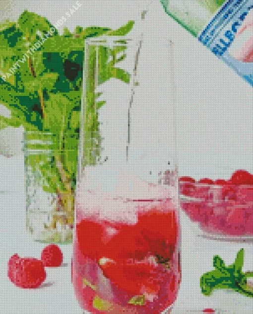 raspberry mojito Diamond Painting