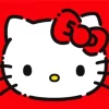 Red Hello Kitty Diamond Painting