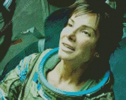 Sandra Bullock Gravity Diamond Painting