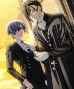 sebastian michaelis and ciel Diamond With Numbers