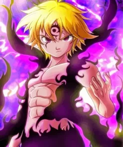 seven deadly sins meliodas Diamond With Numbers