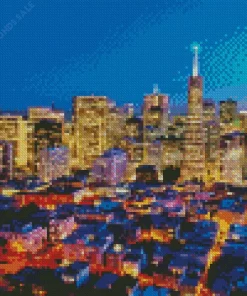 Shiny California City Diamond Painting