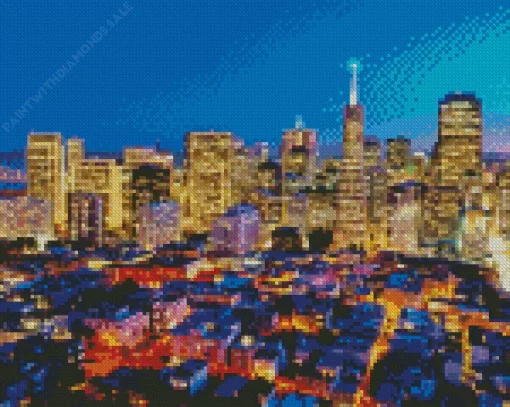 Shiny California City Diamond Painting