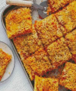 Sicilian Pizza Close Up Diamond Painting