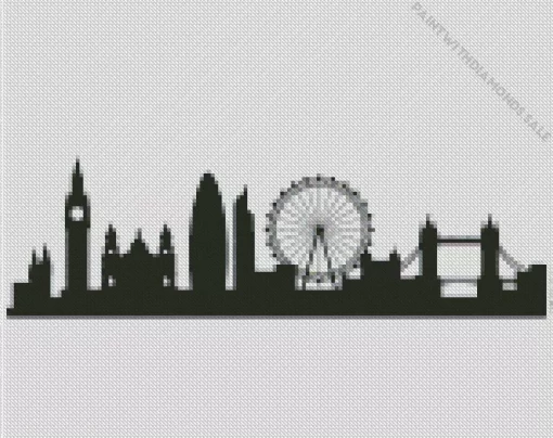 Silhouette London Skyline Diamond Painting