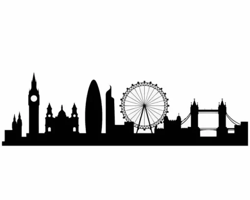 Silhouette London Skyline Diamond Painting