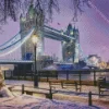 Snowy London Bridge Diamond Painting