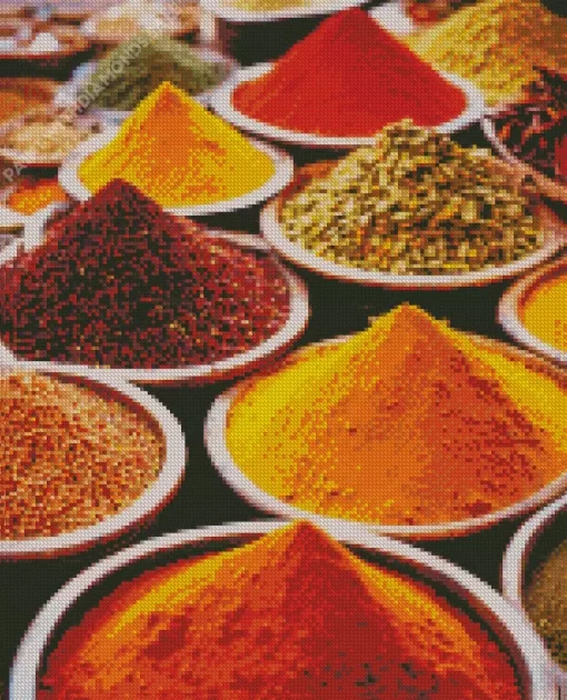 Spices Close Up Diamond Painting