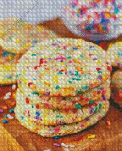 Sprinkle Cookies Diamond Painting