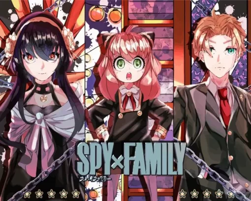 spy x family anime serie poster Diamond Paints