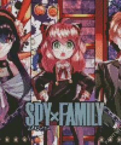 spy x family anime serie poster Diamonds By Numbers