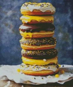 Stack Of Donuts Diamond Painting