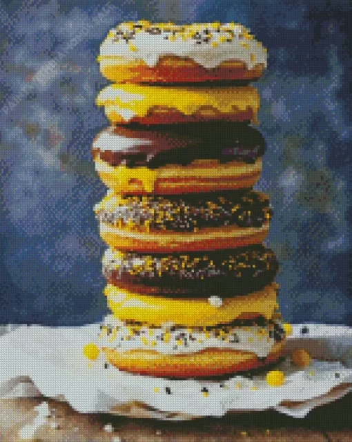 Stack Of Donuts Diamond Painting