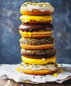 Stack Of Donuts Diamond Painting