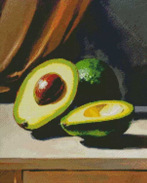 Still Life Avocado Diamond Painting