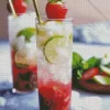 Strawberry Mojito Diamond Painting