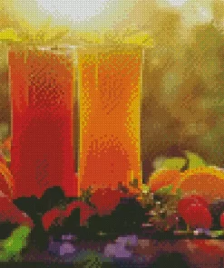 Summer Season Juices Diamond Painting