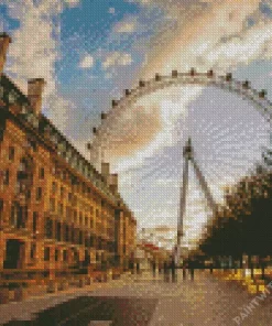 Sunrise London Eye Diamond Painting