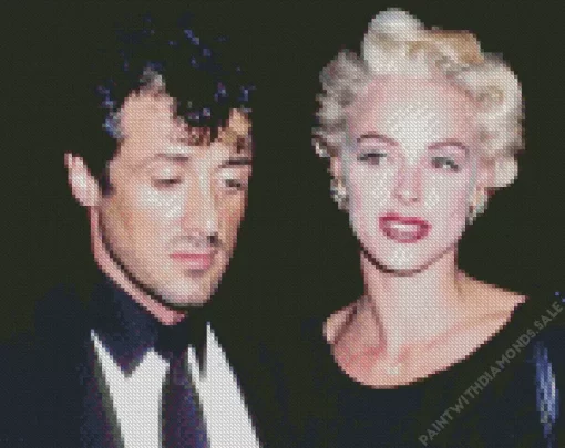 Sylvester Stallone And Marlyin Monroe Diamond Painting