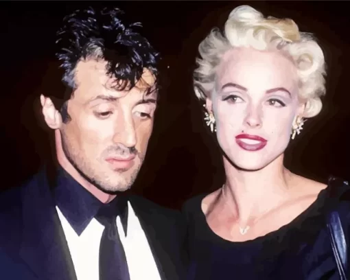 Sylvester Stallone And Marlyin Monroe Diamond Painting