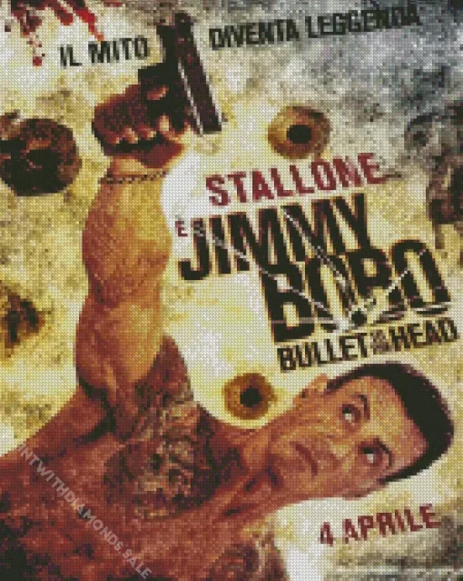 Sylvester Stallone In Bullet To The Head Diamond Painting