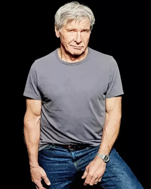 The Actor Harrison Ford Diamond Painting