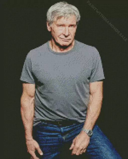 The Actor Harrison Ford Diamond Painting