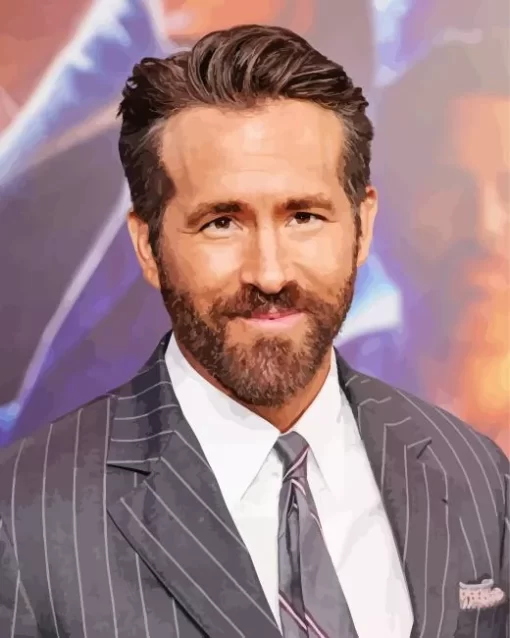 The Actor Ryan Reynolds Diamond Painting