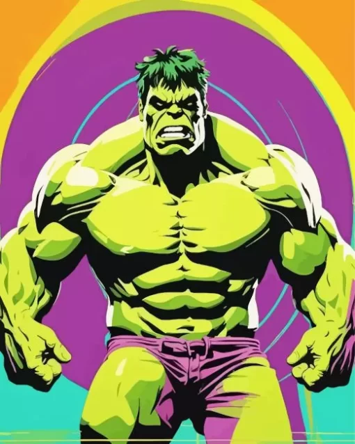 The Incredible Hulk Pop Art Diamond Painting