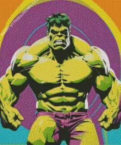 The Incredible Hulk Pop Art Diamond Painting