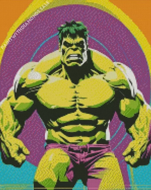 The Incredible Hulk Pop Art Diamond Painting