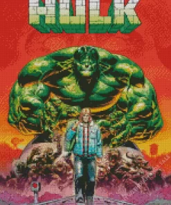 The Incredible Hulk Poster Art Diamond Painting