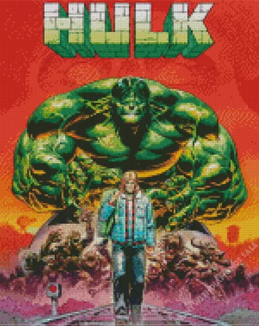 The Incredible Hulk Poster Art Diamond Painting