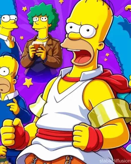 The Simpsons Art Diamond Painting