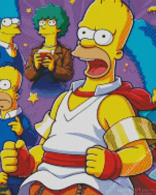 The Simpsons Art Diamond Painting