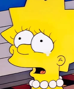 The Simpsons Lisa Crying Diamond Painting