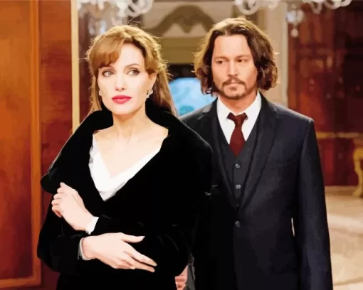 The Tourist Angelina Jolie And Jhonny Depp Diamond Painting